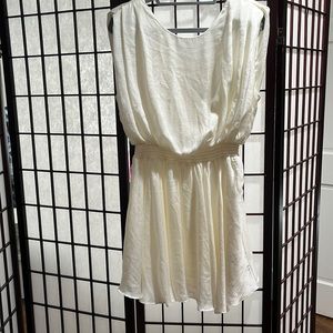 Off white shoulder pads mustard seed dress size large